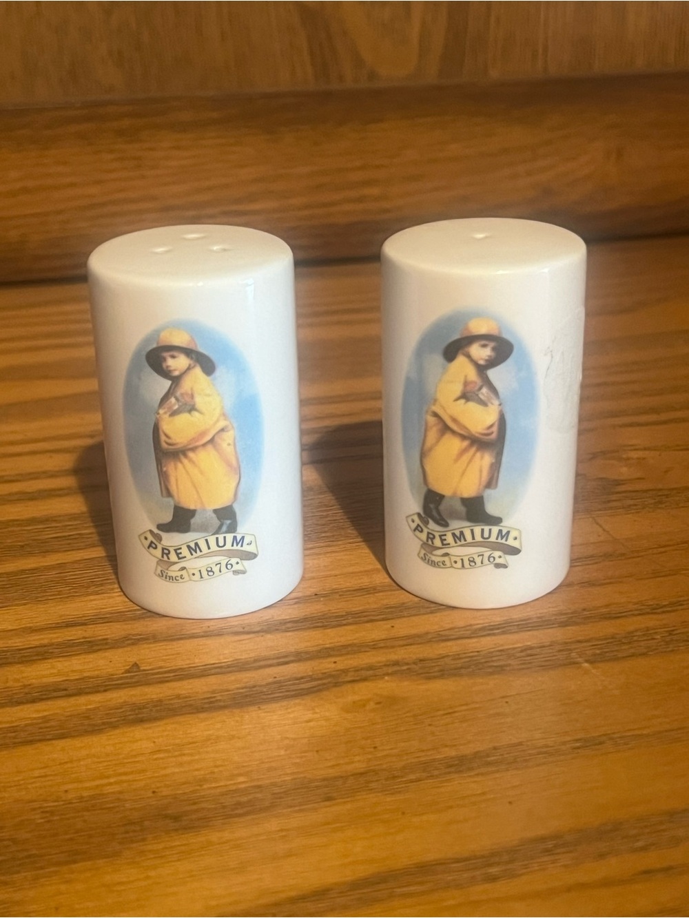Premium Since 1876 Ceramic Salt and Pepper Shakers - Set of 2 Morton’s Salt